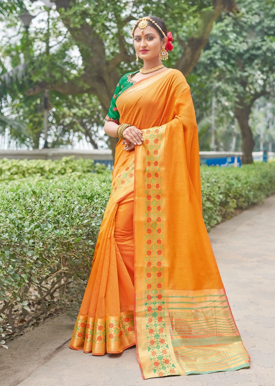 Sangam Prints Bansuri Vol 2 Handloom Silk Printed Saree Catalog