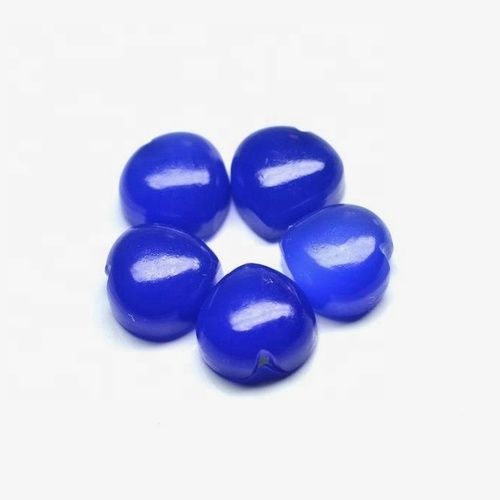 9mm Blue Chalcedony Heart Cabochon Loose Gemstones
