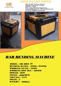 Rebar Bending Machine