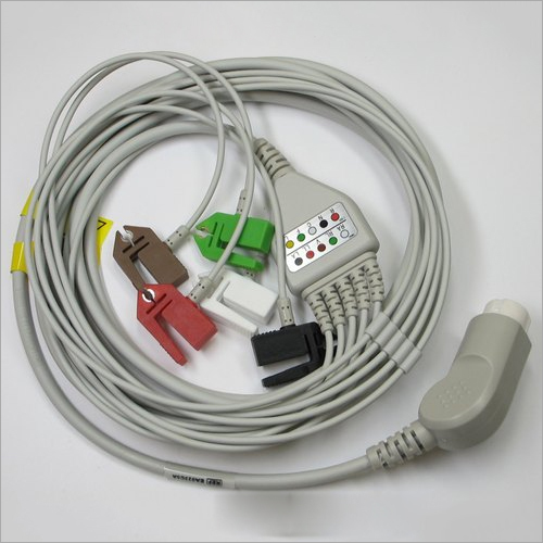 5 Lead Ecg Cable Color Code: Grey