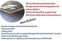 Lap Board - 16x 24 Inch - 8mm Thick Dark Wenge