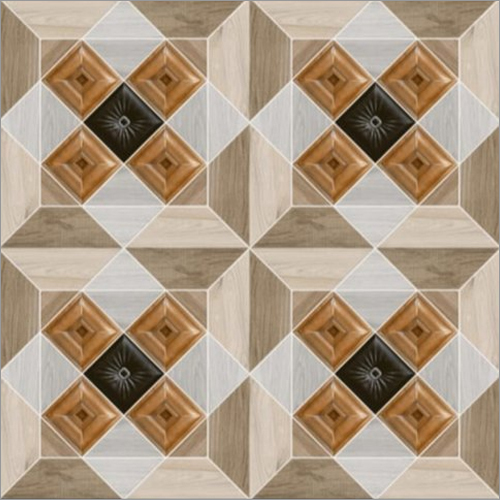 Designer Wooden Floor Tiles - Porcelain, 600 x 600 mm | Non-Slip Feature, Natural Wood Appearance, Ideal for Diverse Applications