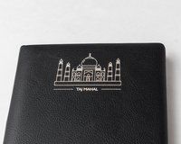 Comma Laser - A5 Size - Hard Bound Notebook (Etched White Taj Mahal)