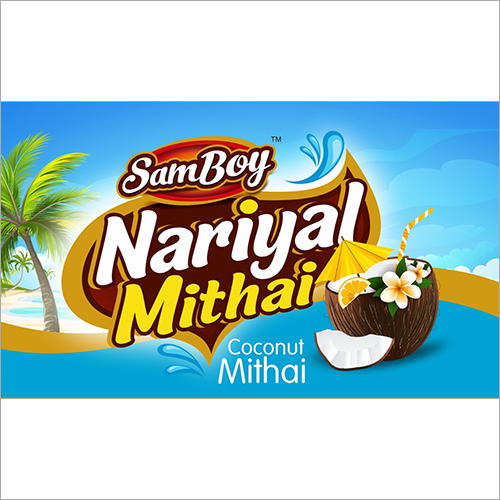 Nariyal Mithai - 10x5x2 cm, 200g Plastic Wrapper | Coconut Flavor, Delicious Sweet Treat, 6 Months Shelf Life