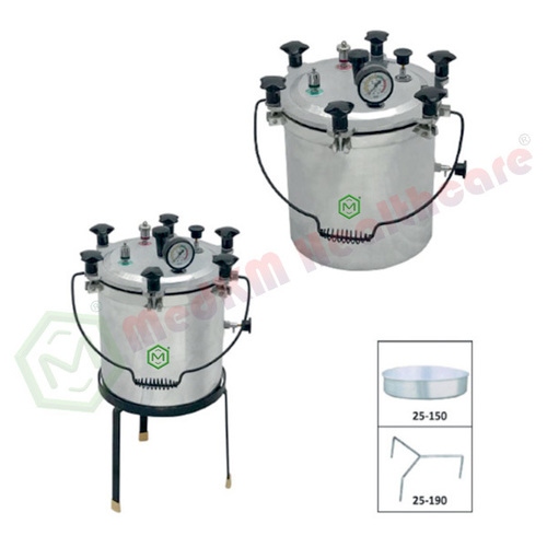 Wing-Nut Type Steam Autoclave