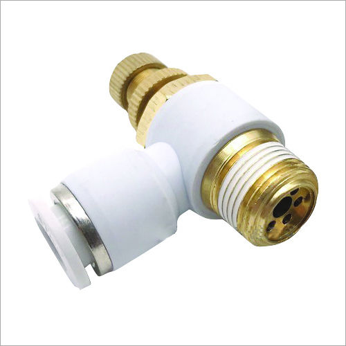 White Pneumatic Fitting