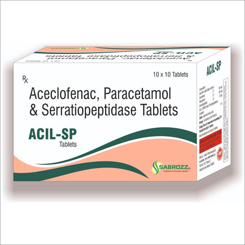 Aceclofenac Paracetamol And Serratiopeptidase Tablets