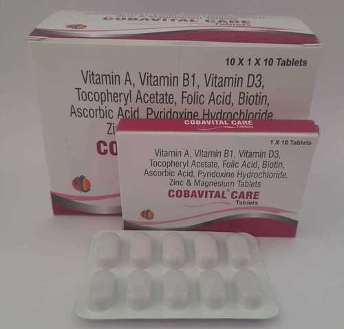Vitamin A 2000 Iu +vit B1 1 Mg + Vit D3 400 Iu+ Tocopheryl Acetate 10 Mg + Folic Acid 0.1 Mg + Biotin 30 Mcg + Ascorbic Acid 40 Mg + Pyridoxine 2 Mg + Zinc 10 Mg + Magnesium 100 Mgp