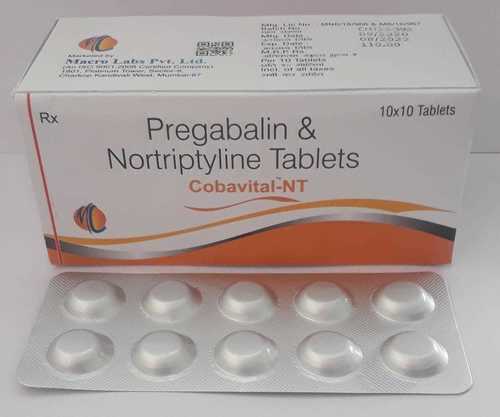 प्रेगाबालिन एचसीआई 75mg+नॉर्ट्रीप्टीलाइन 10mg