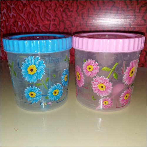 Printed Plastic Dal Masala Container