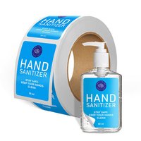 Pvc Hand Sanitizer Bottle Labels