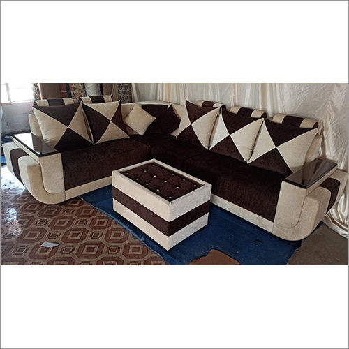 Brown White Combination Sofa