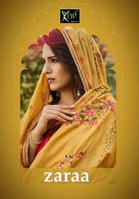 Kessi Zaraa Jam Silk With Embroidery Work Dress Material Catalog
