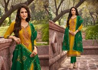 Kessi Zaraa Jam Silk With Embroidery Work Dress Material Catalog