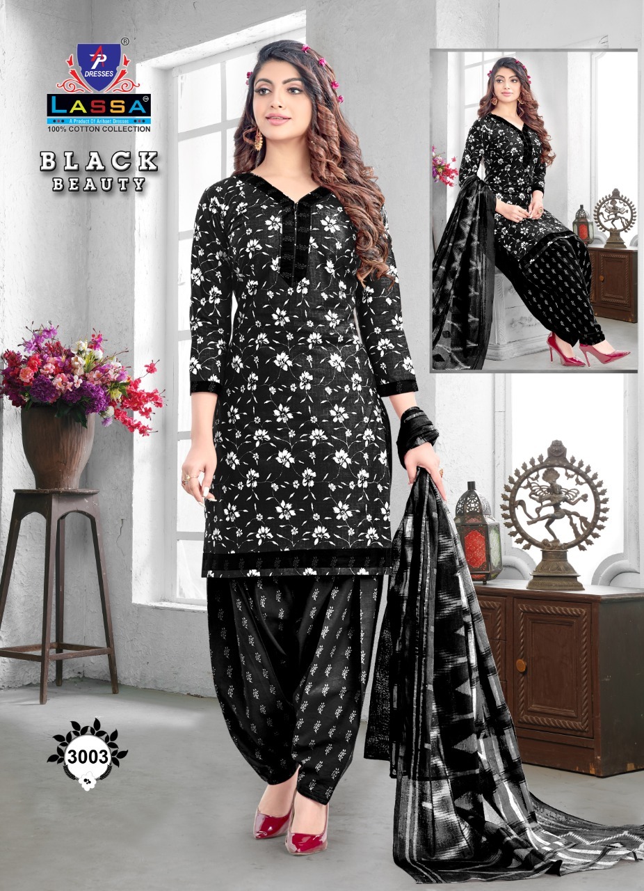 Laasa Black Beauty Vol 4 Cotton Patiyala Dress Material Catalog