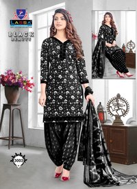 Laasa Black Beauty Vol 4 Cotton Patiyala Dress Material Catalog