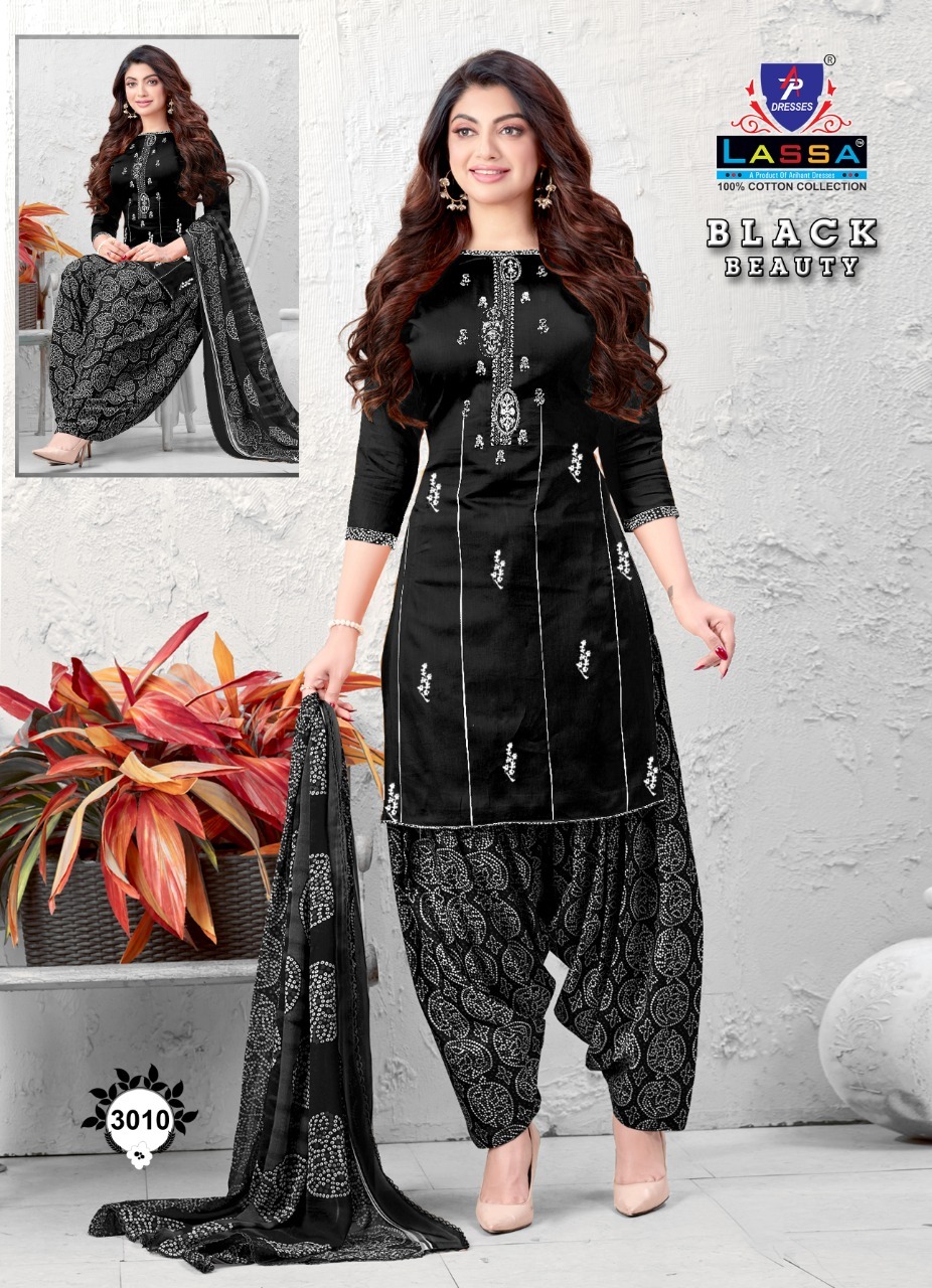 Laasa Black Beauty Vol 4 Cotton Patiyala Dress Material Catalog
