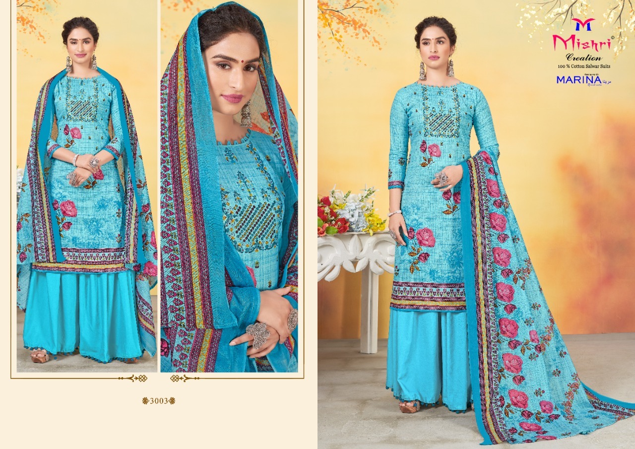 Mishri Creation Marina Vol 3 Cotton Karachi Dress Material Catalog