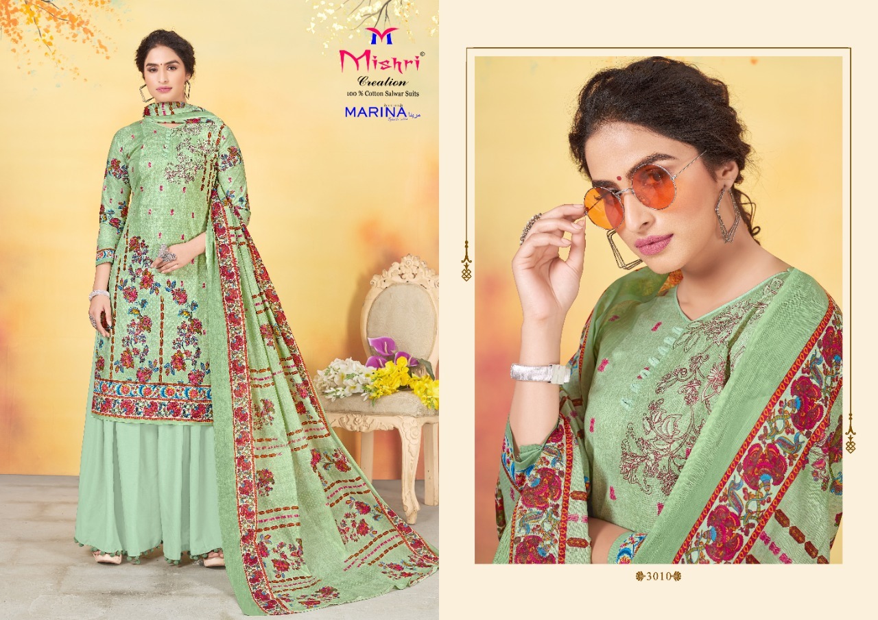Mishri Creation Marina Vol 3 Cotton Karachi Dress Material Catalog