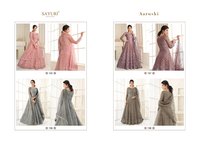 Aashirwad Creation Aarushi Butterfly Net Embroidered Designer Suit Catalog