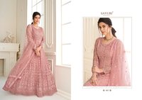 Aashirwad Creation Aarushi Butterfly Net Embroidered Designer Suit Catalog