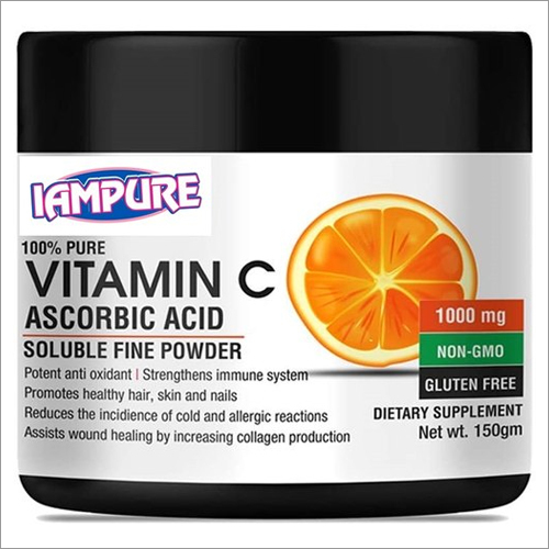 Vitamin C Plain Ascorbic Acid Powder By IAMPURE INGREDIENTS