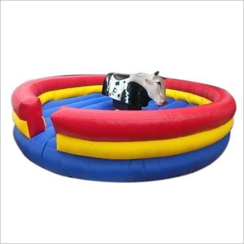 Mechanical Bull Ride - 3 Layer Bouncy 16x16 (Double SRF Cloth 560 Gram) | 1 HP Motor, Music System With Lighting, 6 Month Warranty