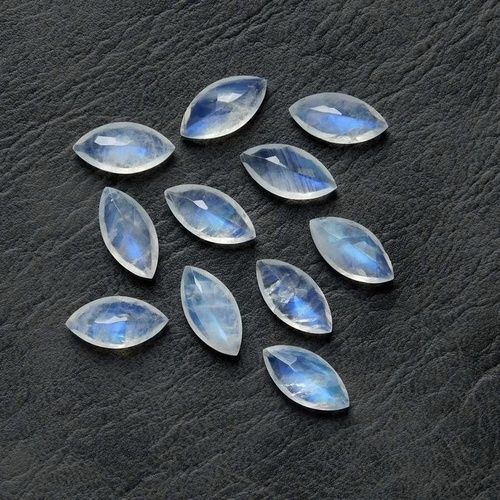 4x8mm Rainbow Moonstone Faceted Marquise Loose Gemstones