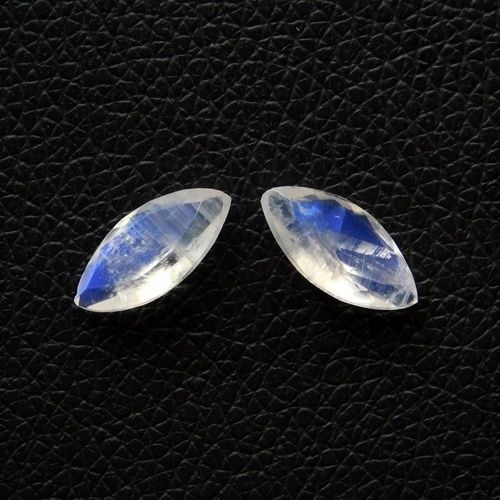 5x10mm Rainbow Moonstone Faceted Marquise Loose Gemstones