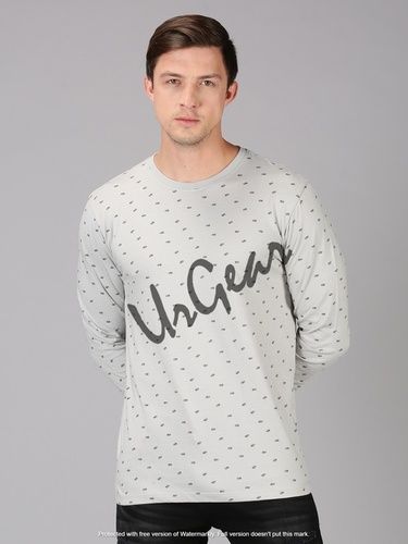 Grey Mens Full Sleeve T Shirts