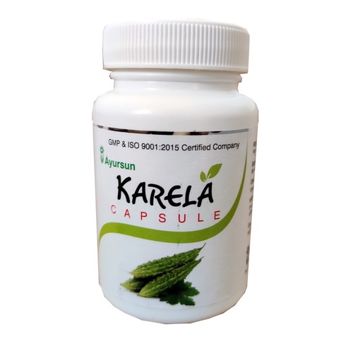 Ayurvedic Herbal Capsule For Regulate Blood Sugar Level - Ayursun Karela Capsule