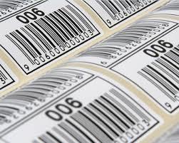 Printed White Barcode Label