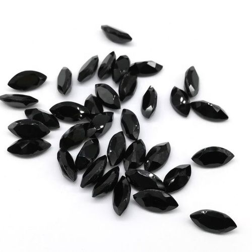 2.5x5mm Black Spinel Faceted Marquise Loose Gemstones