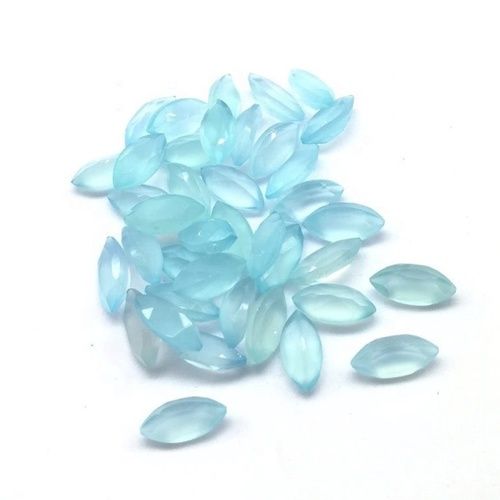 3x6mm Aqua Chalcedony Faceted Marquise Loose Gemstones