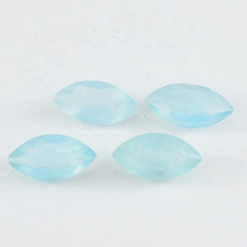 5X10mm Aqua Chalcedony Faceted Marquise Loose Gemstones