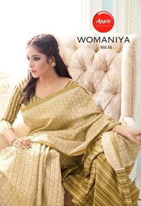 Apple Womaniya Vol 16 Bhagalpuri Silk Saree Catalog