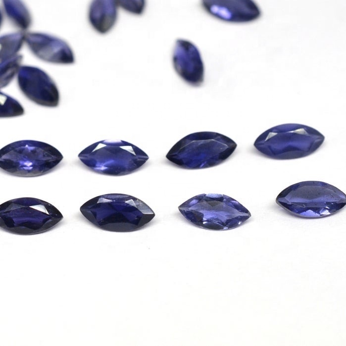 4x8mm Iolite Faceted Marquise Loose Gemstones