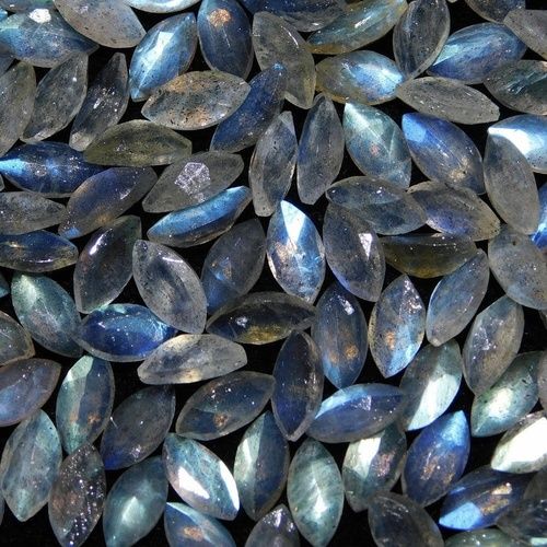 3x6mm Labradorite Faceted Marquise Loose Gemstones