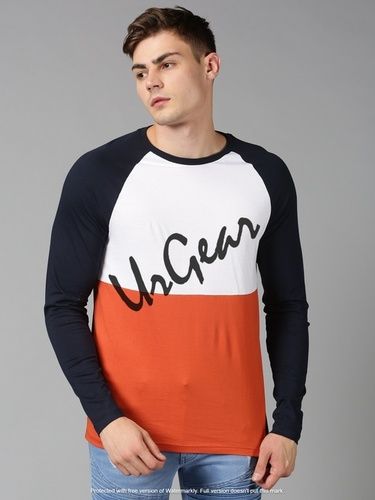 Multicolor Mens Full Sleeve T Shirts