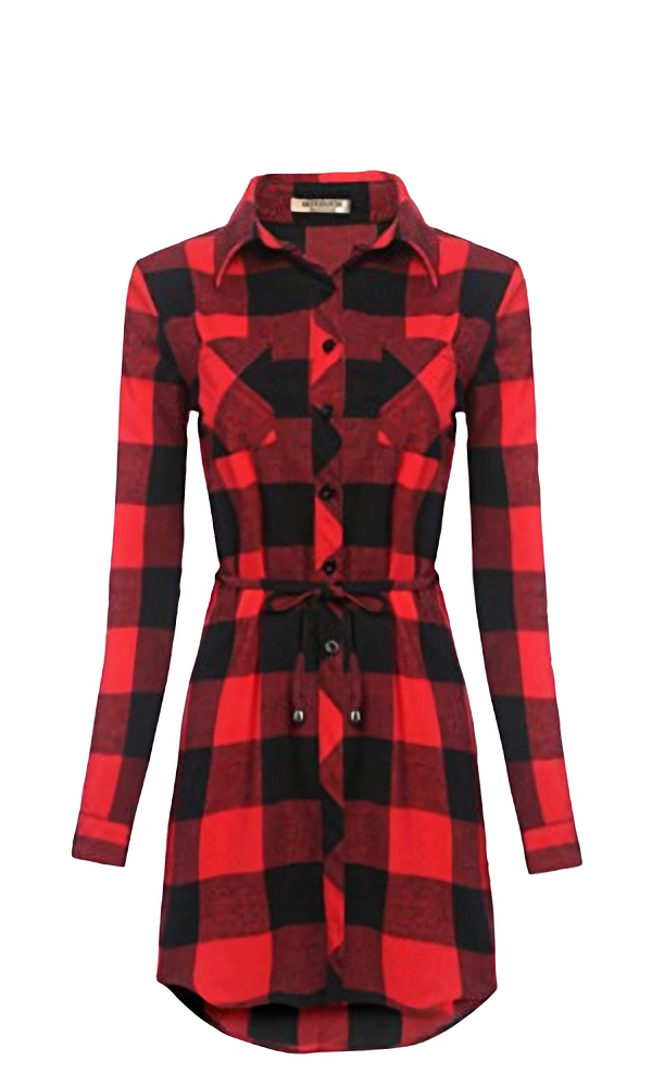 Soft Flannel Fabric Woven Ladies Top