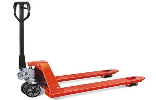 Hand Pallet Truck - EN-8 Ground & Hard Chrome Plated Hydraulic Unit 3000 Kg Capacity | Strong Easy to Operate 1 Year Warranty Orange