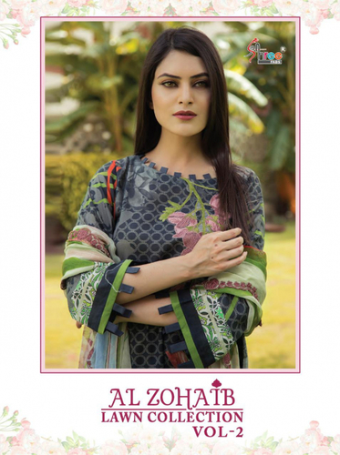 Shree Fabs Al Zohaib Lawn Collection Vol 2 Cotton Pakistani Suit Catalog
