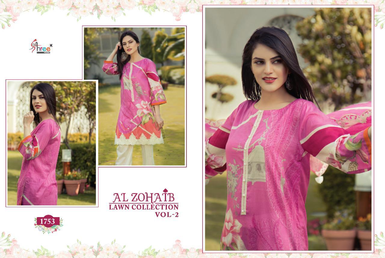 Shree Fabs Al Zohaib Lawn Collection Vol 2 Cotton Pakistani Suit Catalog