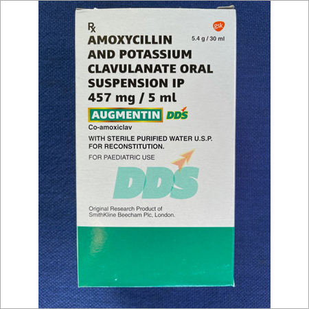 Augmentin Dds Amoxicillin And Potassium Clavulanate Oral Suspension Ip ...