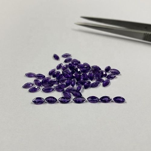 2x4mm African Amethyst Faceted Marquise Loose Gemstones