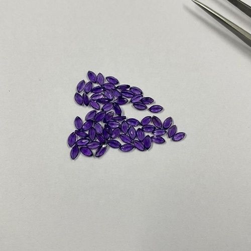 2.5x5mm African Amethyst Faceted Marquise Loose Gemstones