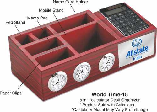 8 In 1 Desk Organizer With Calculator