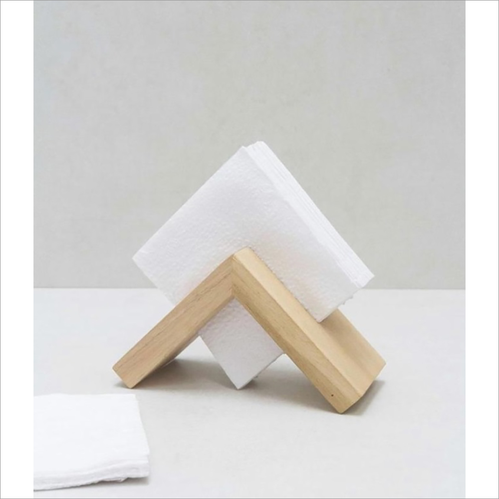 Natural Wooden Tissue Holder