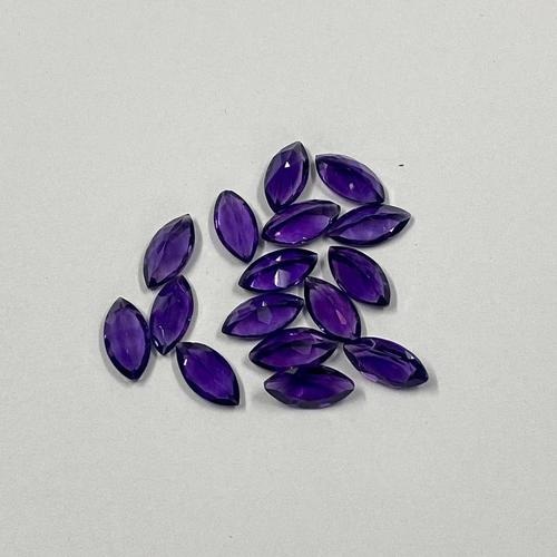 5x10mm African Amethyst Faceted Marquise Loose Gemstones Grade: Aaa