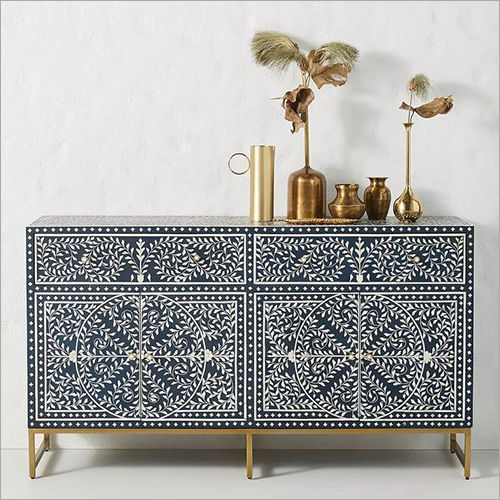 Bone Inlay Furniture 4 Drawer Sideboard